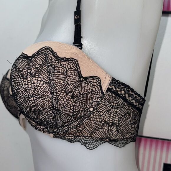 🔥VICTORIA SECRET  multiway strapless PUSH-UP  BRA SET 32D// Small NEW - Picture 4 of 9
